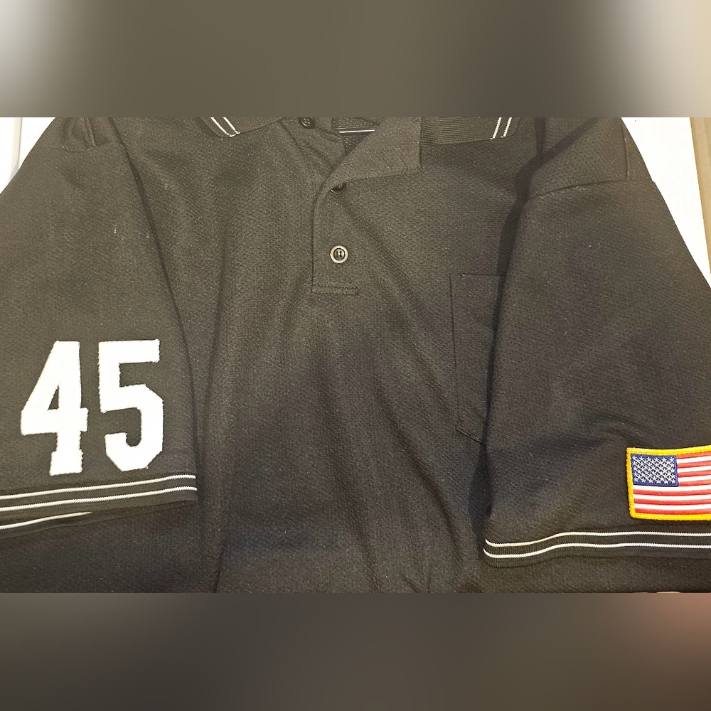 Men's Black Umpire Shirt